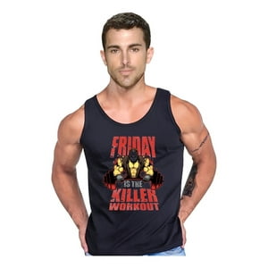 Persodesign - Polera Friday Killer Musculosa Tank Gym Pesas Crossfit Talla S Negro Hombre