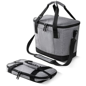 Nevera Plegable Clevermade Tahoe Gris Heather Cool/Negro Medianoche 30 Latas