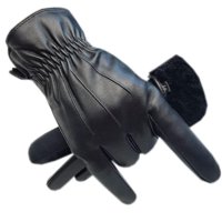 Ekolmac - Guantes Para Hombre Cuero Invierno Cálidos