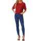 thumbnail image 2 of INSPIRE CHIC Camisa de Lentejuelas para Mujer Brillante Manga Dolman Fiesta Blusa Brillante Oversize XL Rojo, 2 of 6