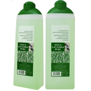 Cologne Puig Agua Lavanda, 750 Ml, Para Después Del Baño, Paquete De 2