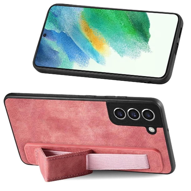 Funda Protectora con Correa para Samsung Galaxy S21 FE Resistente a Golpes Rosa