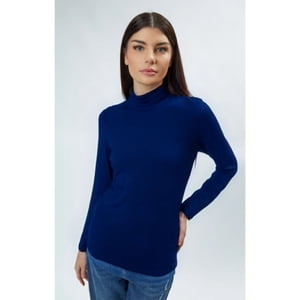 Likeshop - Camiseta Mujer Elasticada Forro Polar Cuello Beatle 4219