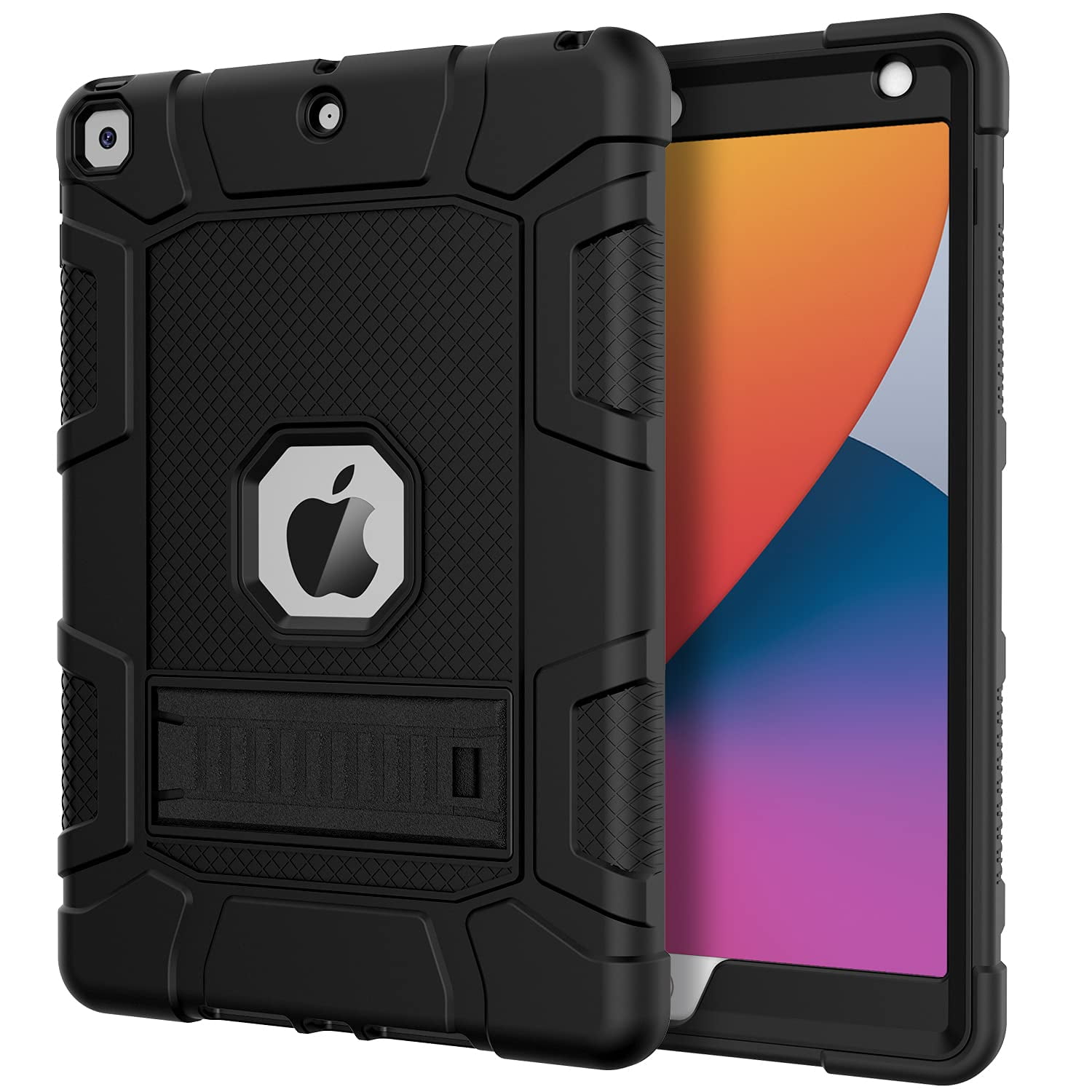 Funda Azzsy Para Ipad De 9ª, 8ª Y 7ª Generación De 10,2 Pulgadas 2021/2020/2019, Color Negro