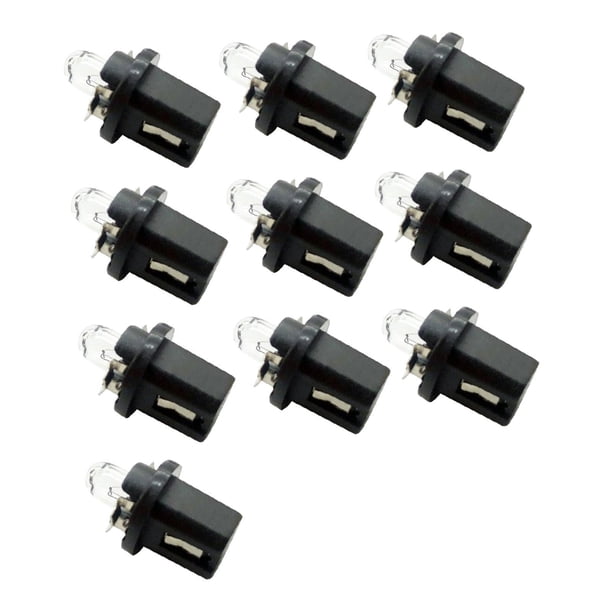 10 piezas de bombillas de Panel de tablero, instrumento PCB automotriz 286T T5 20mm, Kits de luces de calibre de Panel de tablero, piezas de vehículos