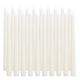 thumbnail image 1 of Juego de 40 velas Taper Candles flamecan, color marfil, 25 cm, sin perfume, de 7 a 8 horas, 1 of 6