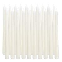 Cera De Parafina Taper Candles Flamecan, Color Marfil, 25 Cm, Juego De 20