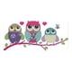 thumbnail image 4 of Kit De Punto De Cruz De Dibujos Animados Preimpreso Three Owls Needlecrafts 37x19cm 14CT, 4 of 5