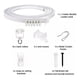 thumbnail image 2 of Riel Cortina Techo Flexible 3M 18 Poleas Soporte PVC, 2 of 2