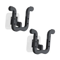 Magideal - Estante De Almacenamiento Para Zapatillas De 2 Piezas, Montaje En Pared, En Forma De U, Accesorio De Montaje Sencillo, Versátil Para Entradas, Estante Negro