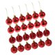 thumbnail image 3 of 24pcs 6cm bolas de navidad adornos de árbol de navidad colgando decoraciones rojo, 3 of 5