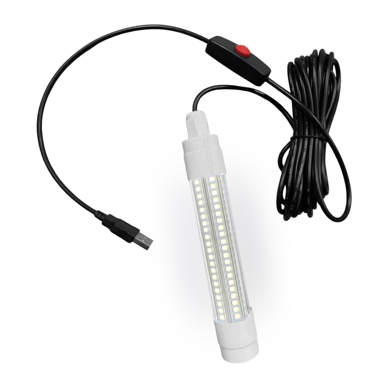 Ioensy - Luz Led Para Pesca Subacuática, Portátil, Para Atraer Peces Tipo Crappie, Luz Blanca.