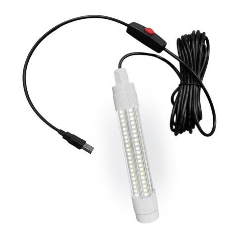 Ioensy - Luz Led Para Pesca Subacuática, Portátil, Para Atraer Peces Tipo Crappie, Luz Blanca.