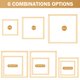 thumbnail image 4 of Barras de tensado LOVYNO 40/35/20 cm 12 piezas Kit DIY, 4 of 7
