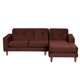 thumbnail image 1 of Sofa Chaiselong Der Salerno 3 Cuerpos Lado Derecho Tela Velvet Chocolate, 1 of 4