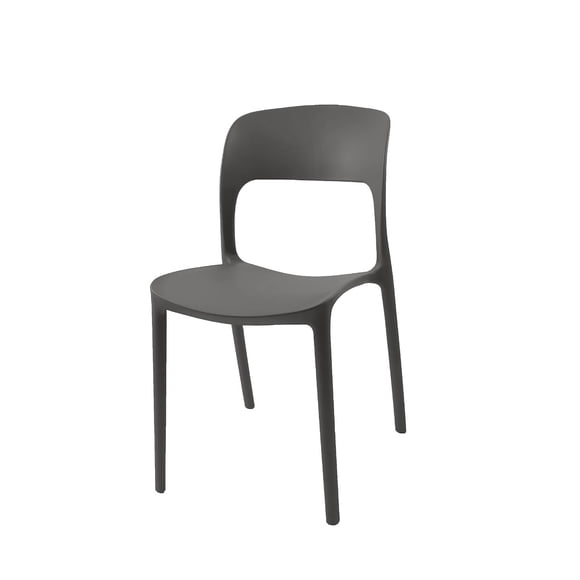 Silla Plástico Apilable Deco Nuremberg Gris Escandinavia