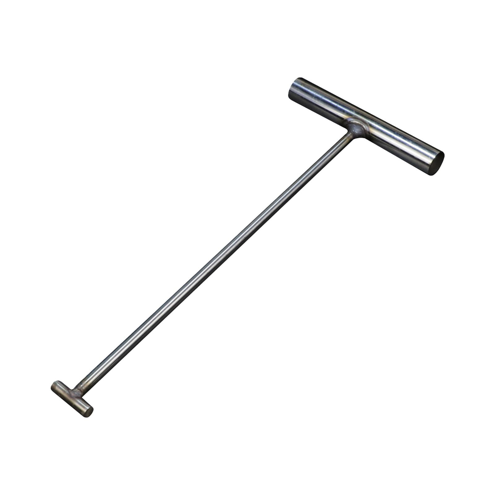 Bothyi - Herramienta De Gancho De Alcantarilla Para Trampolín, Mango En T Para Mover Un Solo Gancho De Acero Inoxidable, 8mm X 15cm