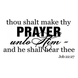 Rienda Libre Graphics - Decomural Thou Shalt Make Thy Prayer Bible Verse Ws-15151