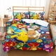 thumbnail image 1 of Pok-mon Pika-chu 3 Pcs Comforter Set with 2 Pillowcases,Pokmo-n Pikach-u Bedding Set Sheet Set for Kids Adults,All Season Lightweight, 1 of 5