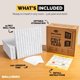 thumbnail image 3 of Tablero de corcho WallHero 150 cm × 91 cm – Baldosas de fieltro gris mármol, 3 of 6