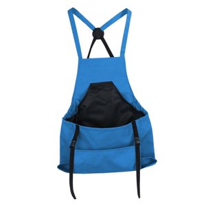 Magideal - Bolsa De Cosecha, Delantal De Jardín, Delantal De Recolección De Frutas Delantal Resistente Al Agua Delantal De Jardinería De Lona Con Bolsillos, Para Azul