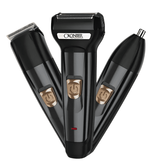 Máquina Afeitar Hombre 3en1 Cortapelo Barba Nariz Recargable