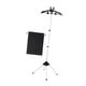 thumbnail image 1 of Perchero para ropa, vaporizador de ropa, percha para ahorrar espacio, plegable, de aleación de aluminio, para viaje, para máquina de planchar colgante negro, 1 of 5