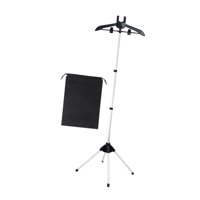 Magideal - Perchero Para Ropa, Vaporizador De Ropa, Percha Para Ahorrar Espacio, Plegable, De Aleación De Aluminio, Para Viaje, Para Máquina De Planchar Colgante Negro