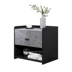 Klik Muebles - Velador Marmol Mdf Gris