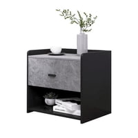 Klik Muebles - Velador Marmol Mdf Gris