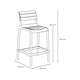 thumbnail image 2 of Piso Taburete Silla alta bar cocina Galt 65cm Gris Claro, 2 of 7