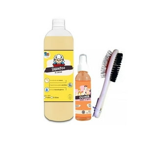 Stay Happy - Kit Perros Shampoo Avena 1Lt + Colonia Durazno 150Ml + Peine