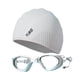 thumbnail image 2 of Gafas De Natación Con Gorro Ajustable Para Mujer Y Hombre, Color Blanco, 2 of 5