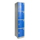 thumbnail image 1 of Locker Plasticos: 1 Cuerpo y 4 Puertas Azul/Gris, 1 of 2
