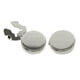 thumbnail image 1 of 2 Uds Ufflinks Para Hombres Camisas De Vestir Fiesta Puños Redondos Cubiertas De Botones Plata, 1 of 5