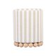 thumbnail image 3 of Otoman Tov Furniture Dex de lino a rayas beige, 3 of 8