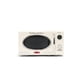 thumbnail image 1 of Nostalgia RMO4IVY Retro 0.9 Cubic Foot 800-Watt Countertop Microwave Oven, 5 Power Levels and 12 Cook Settings, LED Display, Ivory, 1 of 3