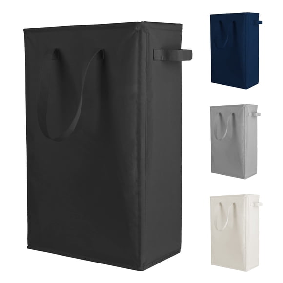 Cesto De Ropa Slim Plegable 45 L (negro)