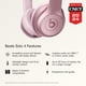 thumbnail image 3 of Audífonos Inalámbricos Bluetooth On-Ear Beats Solo 4 Rosa, 3 of 9