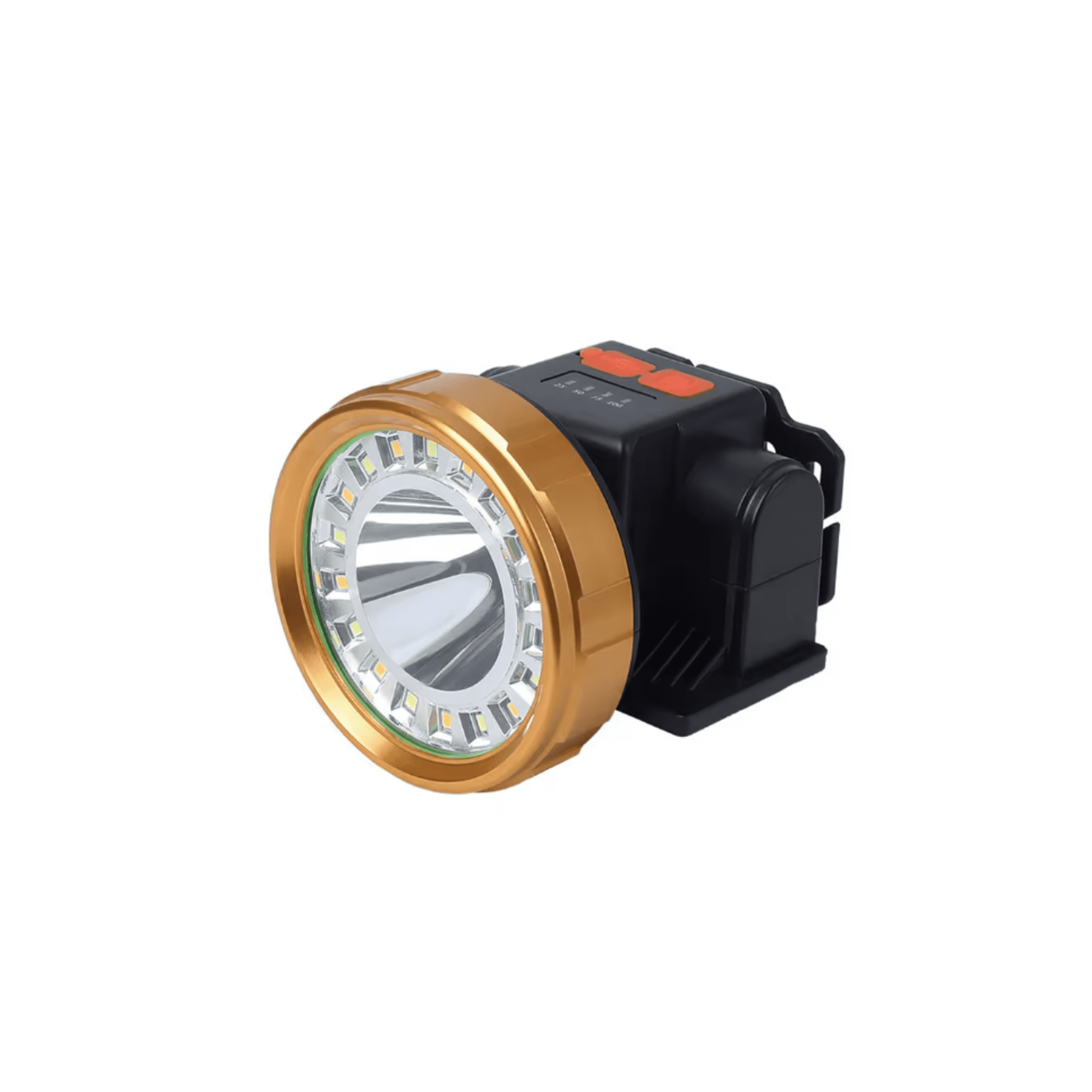 Genérico - Linterna Led Cabeza 6 Luces Solar Recargable