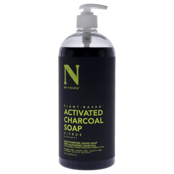 Jabón Líquido de Carbón Activado - Cítricos de Dr Natural para Unisex - Jabón