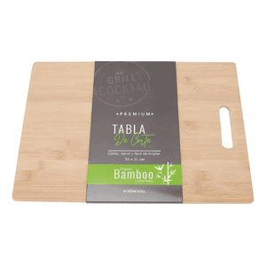 Genérico - Tabla De Cocina Cortar Premium De Bambú 38X28X0.8Cm Lisa Beige