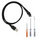 thumbnail image 1 of Cable recto USB‑A ECS PowerMic III de 91 cm, 1 of 3