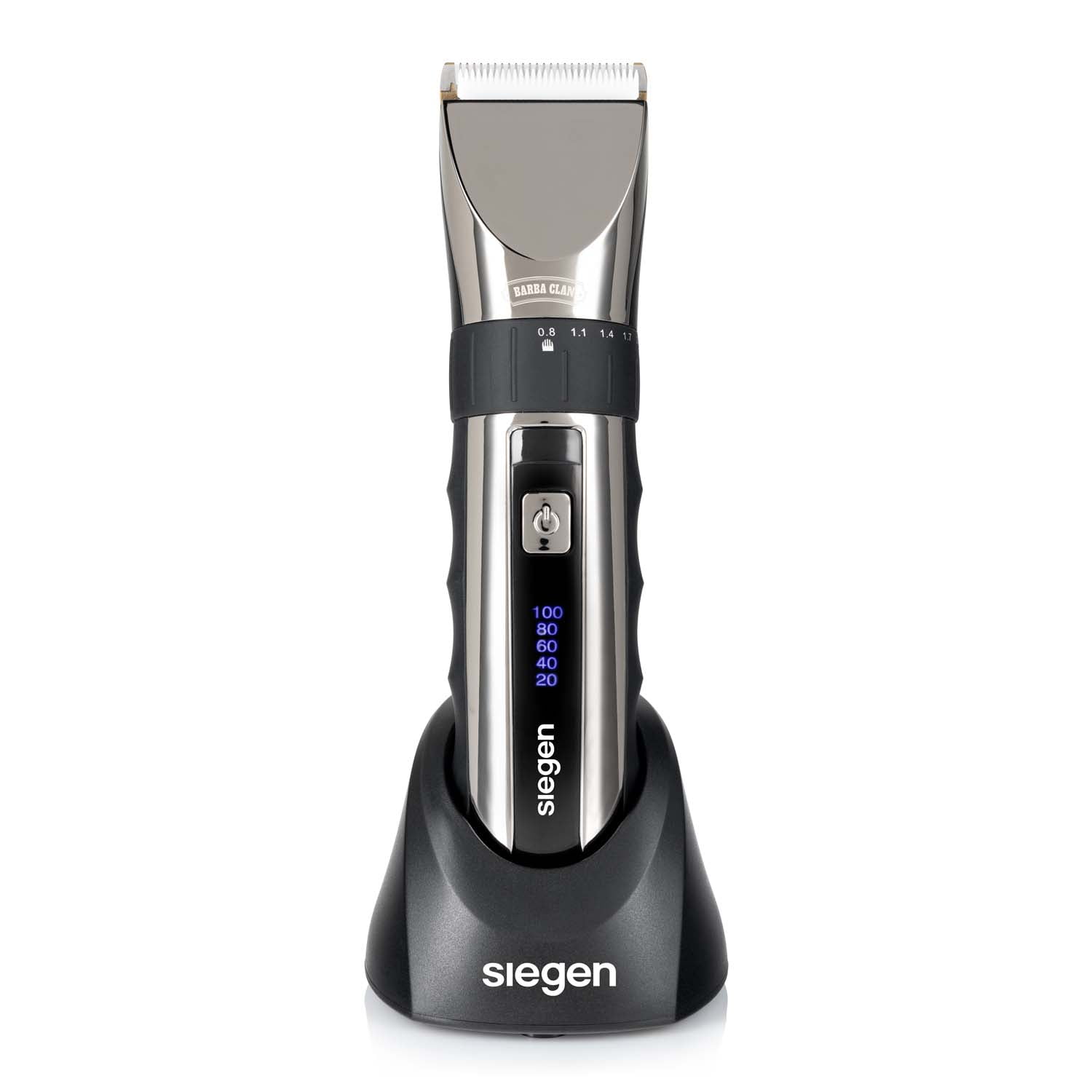 Siegen - Cortapelos Trimmer Sg-8650, Base Cargadora Y Carga Rápida