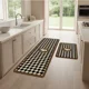 thumbnail image 1 of Alfombra De Cocina Antideslizantes Y Lavables Cafe Con Blanco Cudrito, 1 of 3