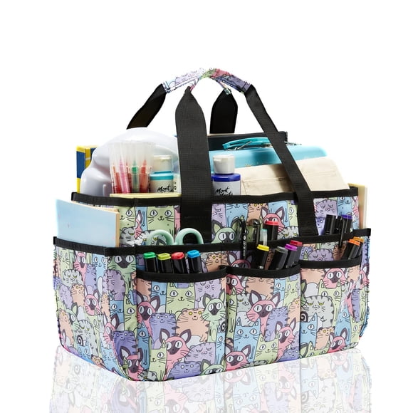 Bolsa Organizadora Para Manualidades Suministros De Arte Almacenamiento Gato