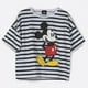thumbnail image 1 of Polera Manga Corta Niña Rayas Mickey Blanco Disney, 1 of 3