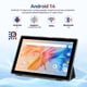 thumbnail image 2 of Tablet IWEGGO Android 14 de 10 pulgadas, 8 GB de RAM, 64 GB de ROM y accesorios, 2 of 9