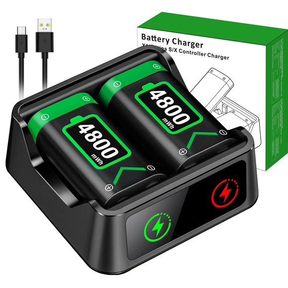 Paquete de baterías de mando Xbox de carga rápida (2 x 4800 mWh)
