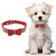 thumbnail image 1 of Collar para Perros Uxcell con Brillo de Diamantes, Collar Ajustable de Cuero con Joyas Brillantes 17", (Rojo), Destinado para Mascotas Pequeñas, Medianas y Grandes / Gatos / Perros de Taza de Té, 1 of 7